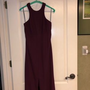 Vera Wang White dress. Maroon/Burgundy Size 4